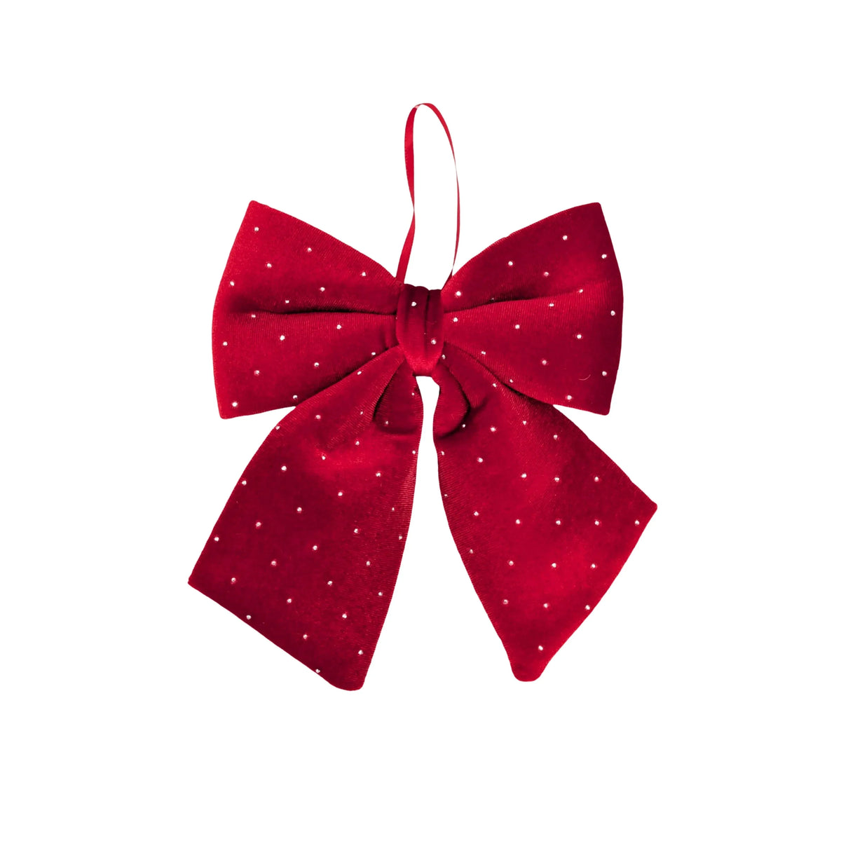 Bulk 24 Diamond &amp; Velvet Red Bow 15x17cm