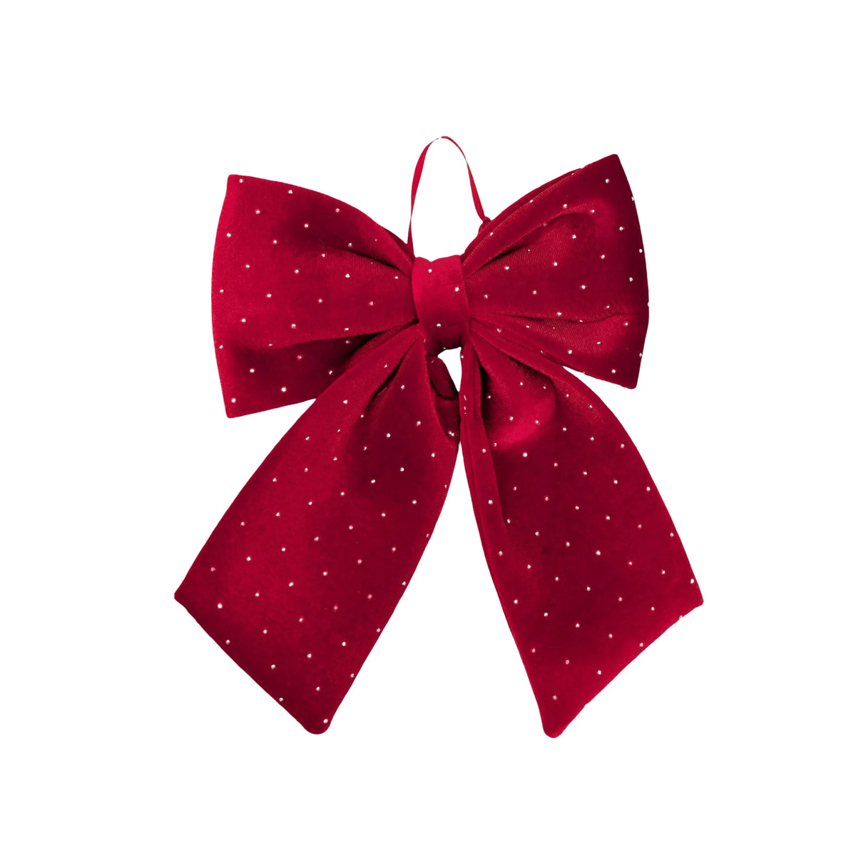 Bulk 24 Diamond &amp; Velvet Red Bow 20x24cm