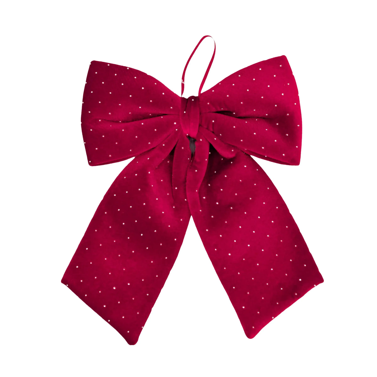 Diamond &amp; Velvet Red Bow 34cm