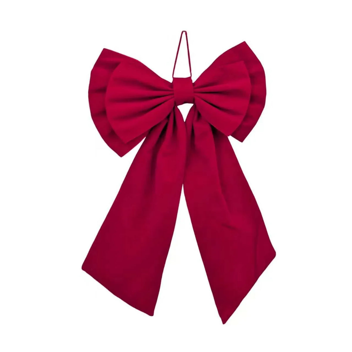 Bulk 12 Xmas Burgundy Double Layer Bow 45x78cm