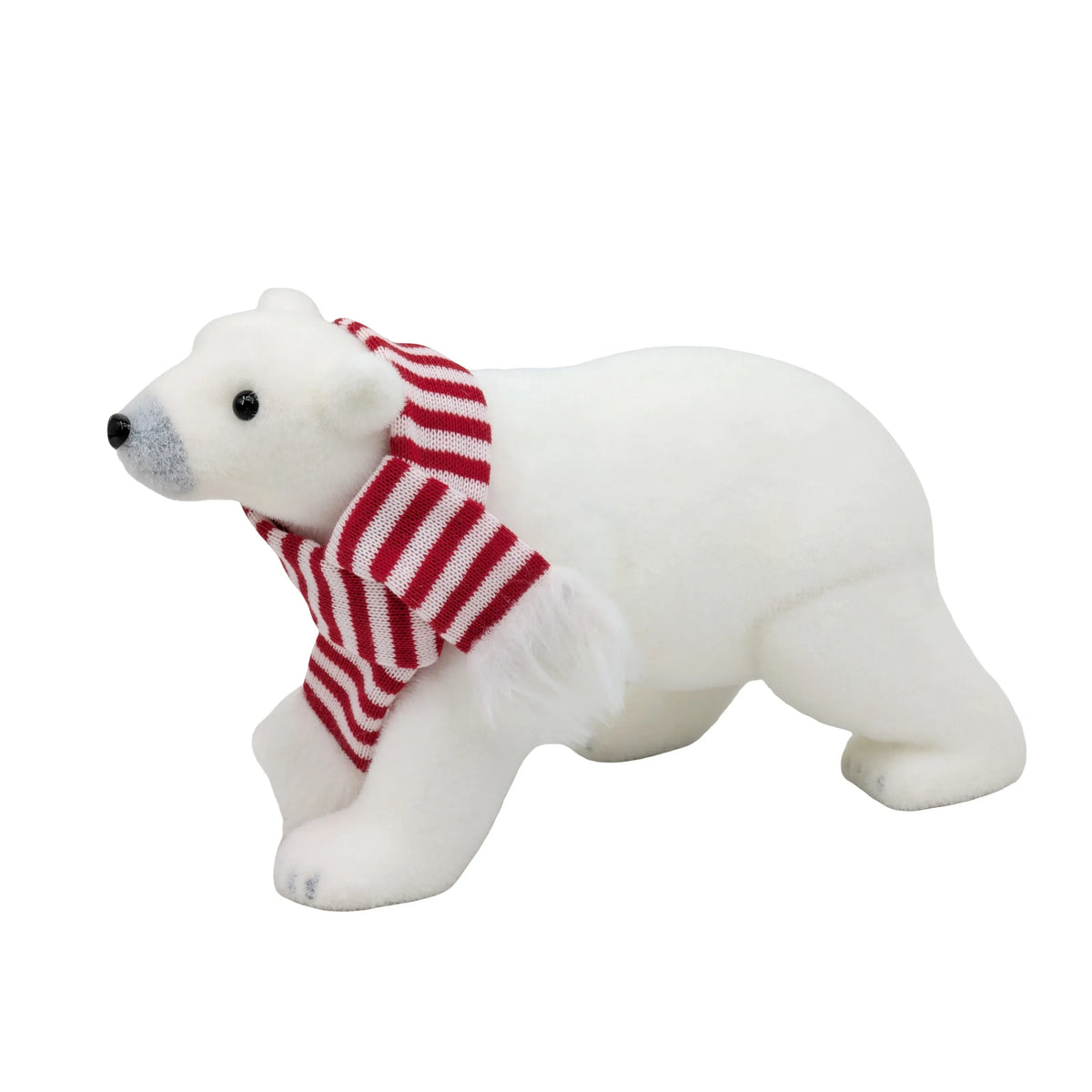 Bulk 6 Xmas Stripe &amp; Snow Polar Bear 33x13x19cm