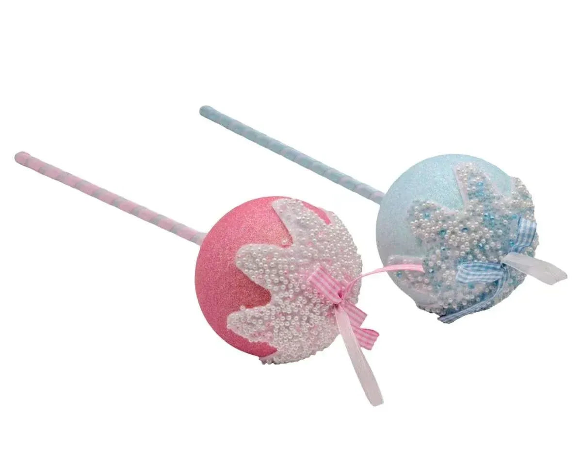 Bulk 24 Xmas Candycane Lollipop 10x35cm 2 Asst