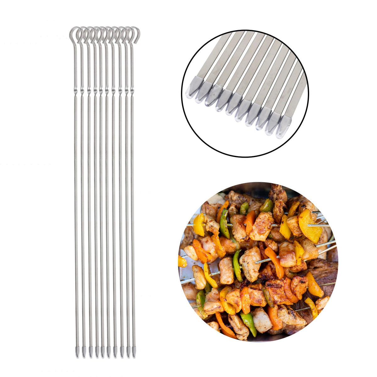 Asmoke BBQ Set (Includes Two Meat Claws, a Pellet Smoker Tube and Metal Skewers)