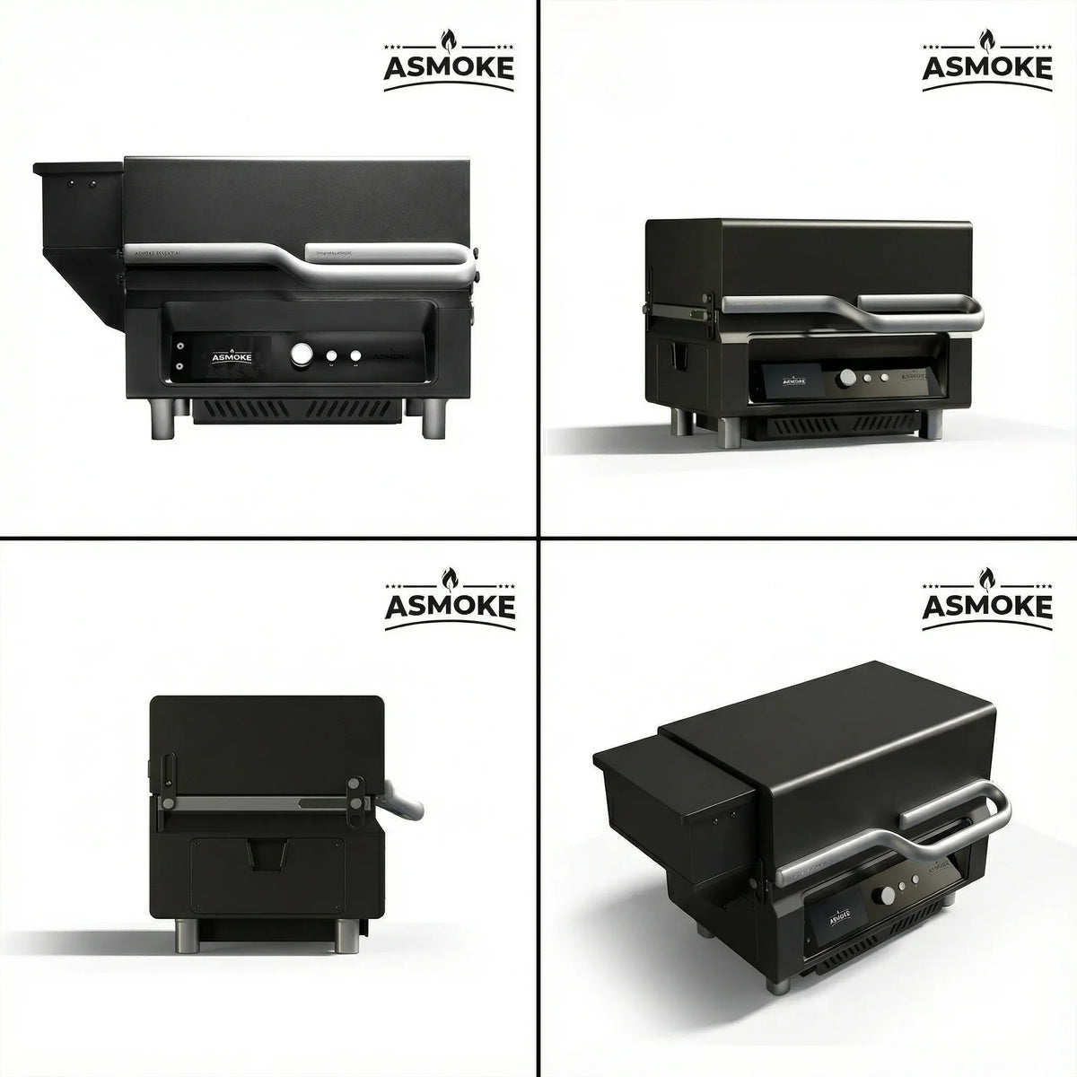 ASMOKE Essential Smart Portable Wood Pellet Grill & 3pc BBQ Tool Set & 5lb Applewood Pellets