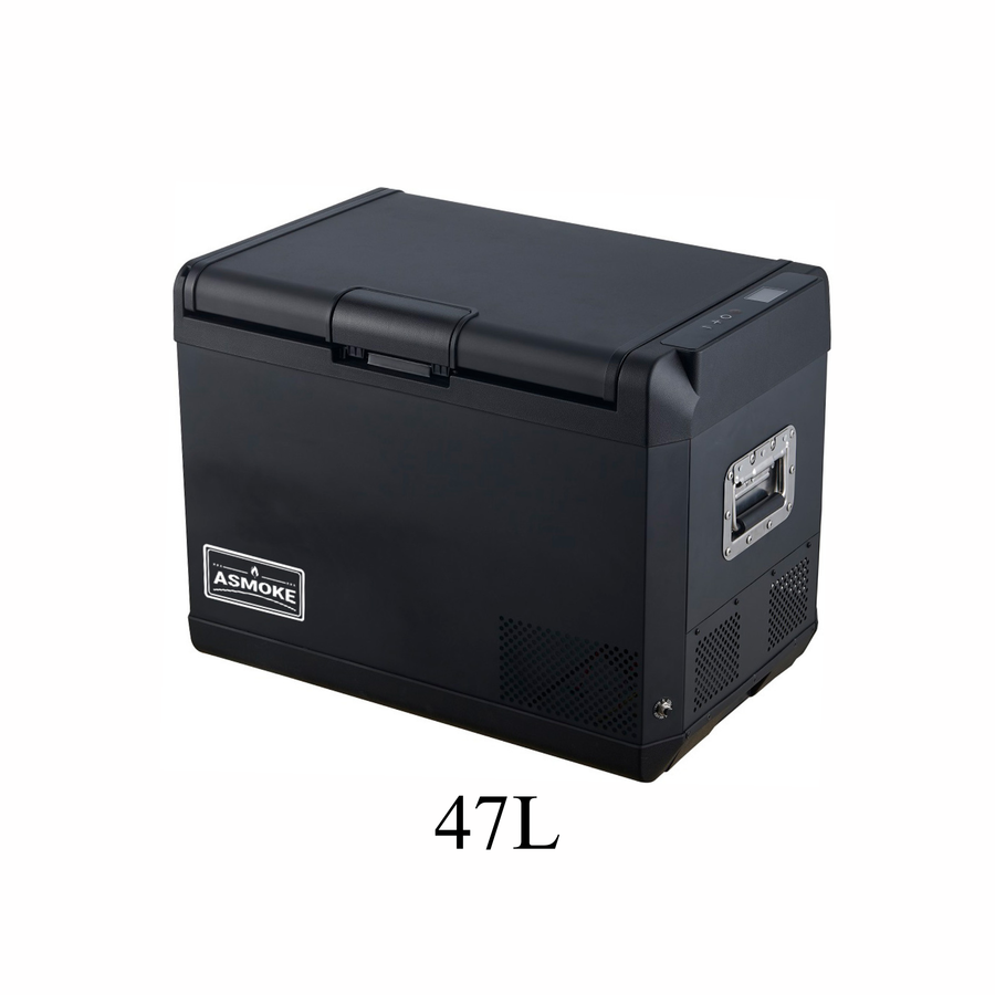 ASMOKE Premium Mini Fridge | 47L Compact Refrigerator with Roll-Bond Evaporator & Internal Light