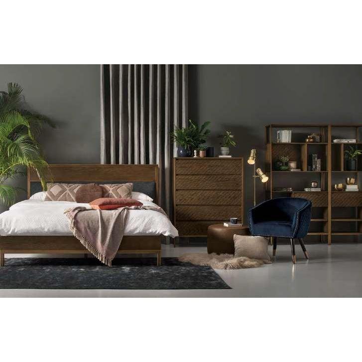 Deniz Lounge Chair Tub Chair Accent Armchair - Blue