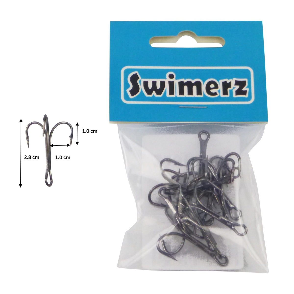 Swimerz Striker Trebles Size 2, 12 pack