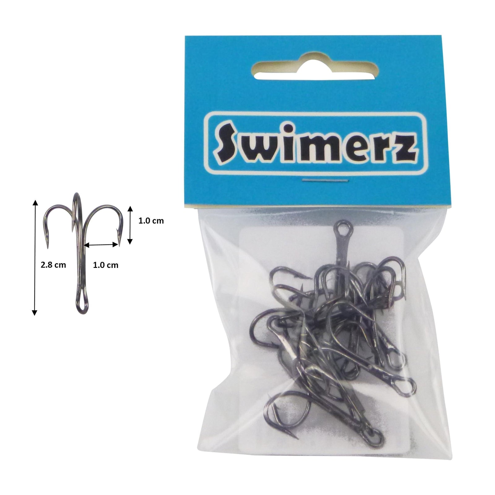 Swimerz Striker Trebles Size 2, 12 pack