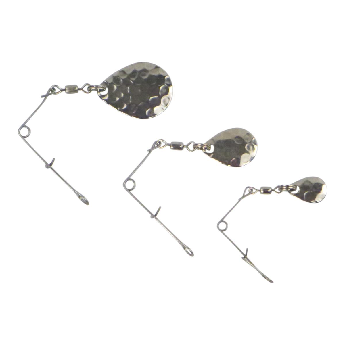 Swimerz Jig Spinner, Medium, Hammered Nickel, 5 Pack