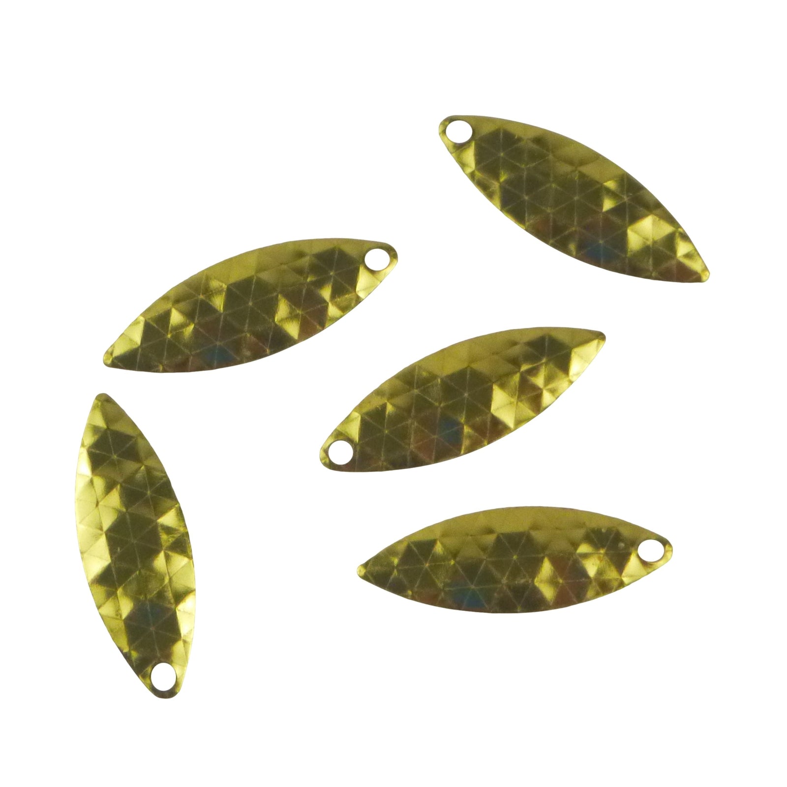 Artizan Hex Stamped 32mm Willow Blade, Brass, 5 Pack