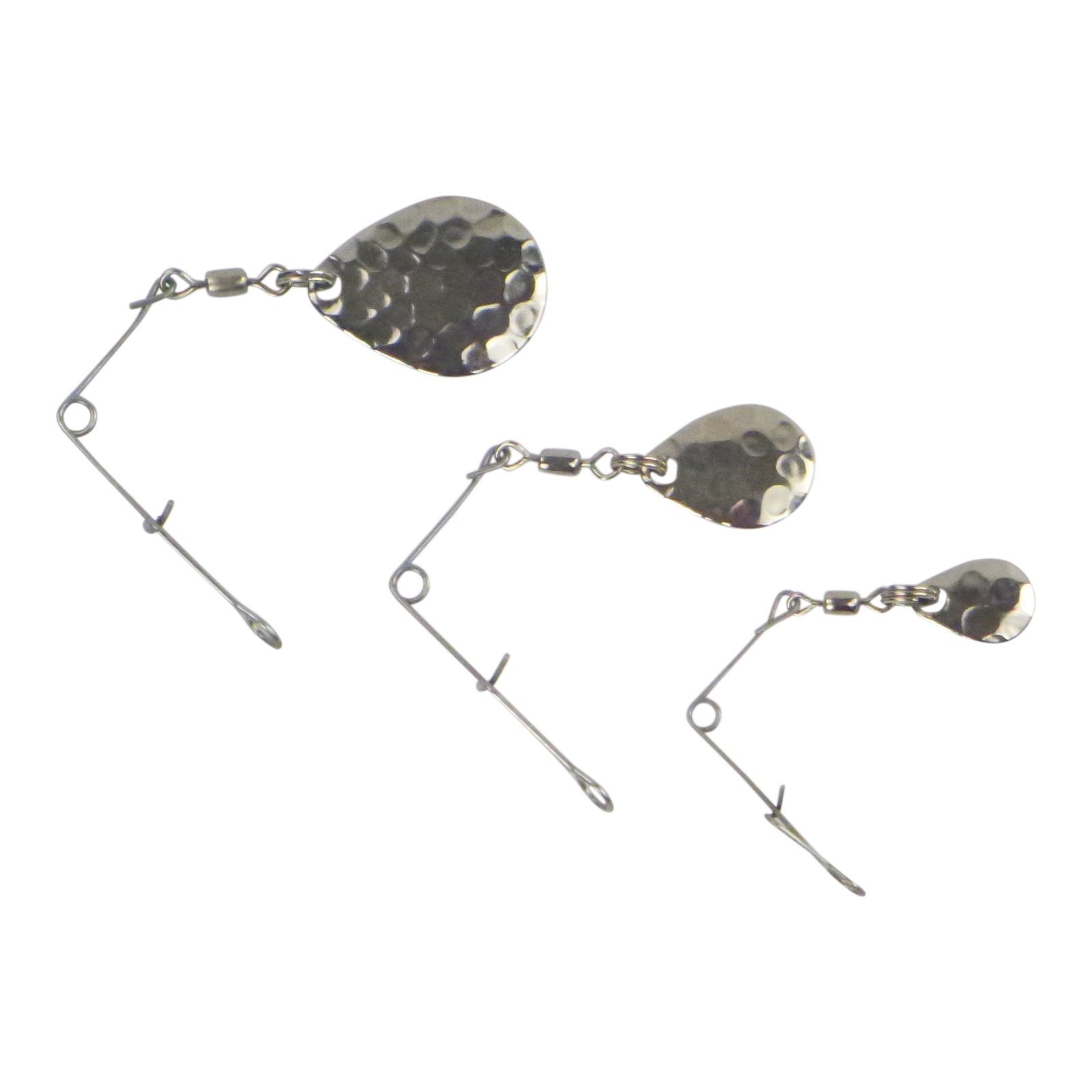 Swimerz Jig Spinner, Small, Hammered Nickel, 5 Pack