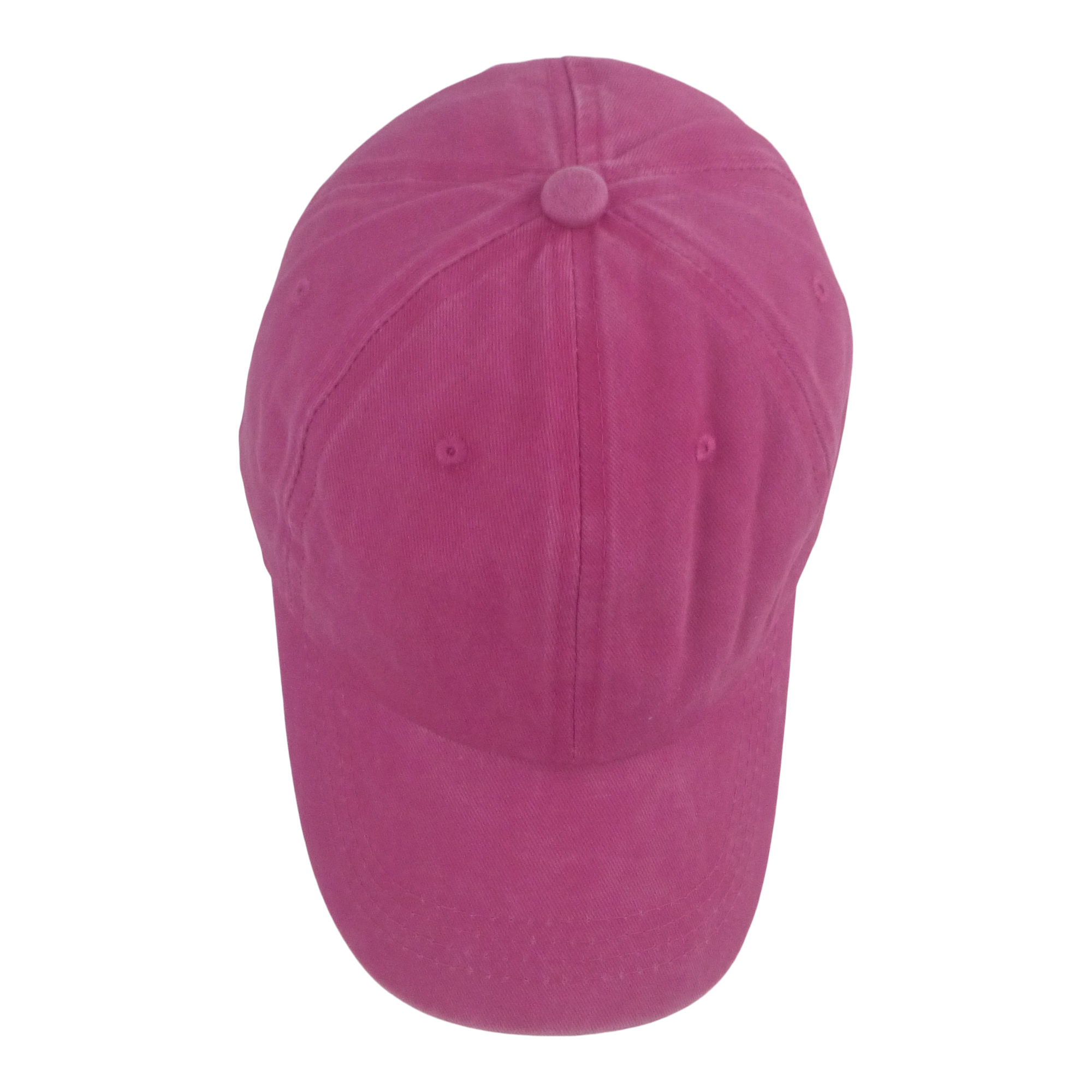 BSTC 6-Panel Baseball Cap, Distressed Cotton, Hot Pink