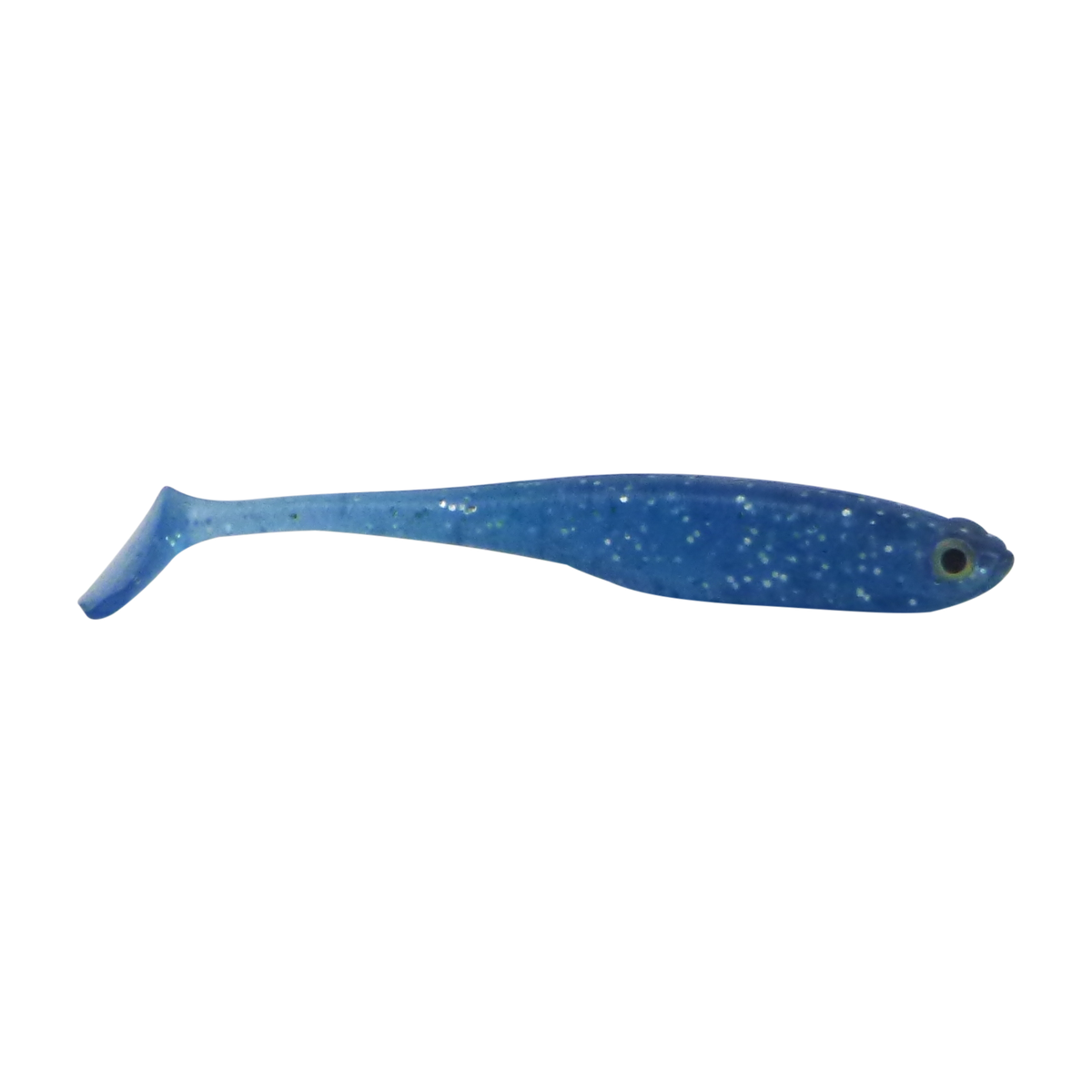 Swimerz Soft Shad 100mm Paddle Tail lure, Electric Blue, 6 pack