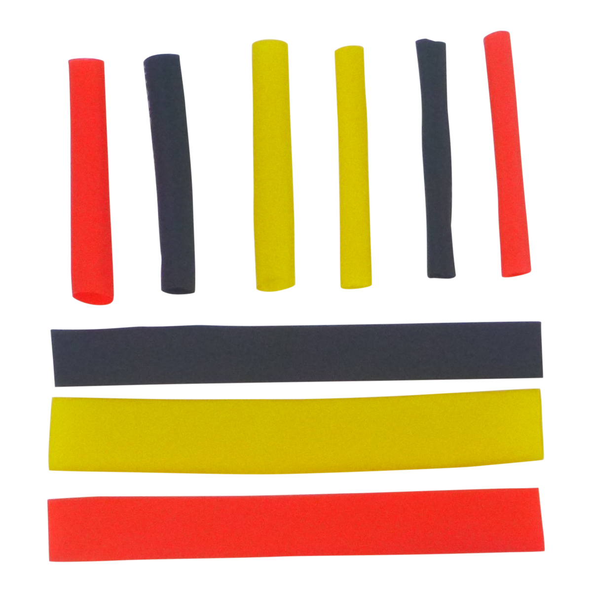 Swimerz Assist Hook Sleeves, 2mm Shrink Tube, Black & Red, 50mmL. Qty 60.