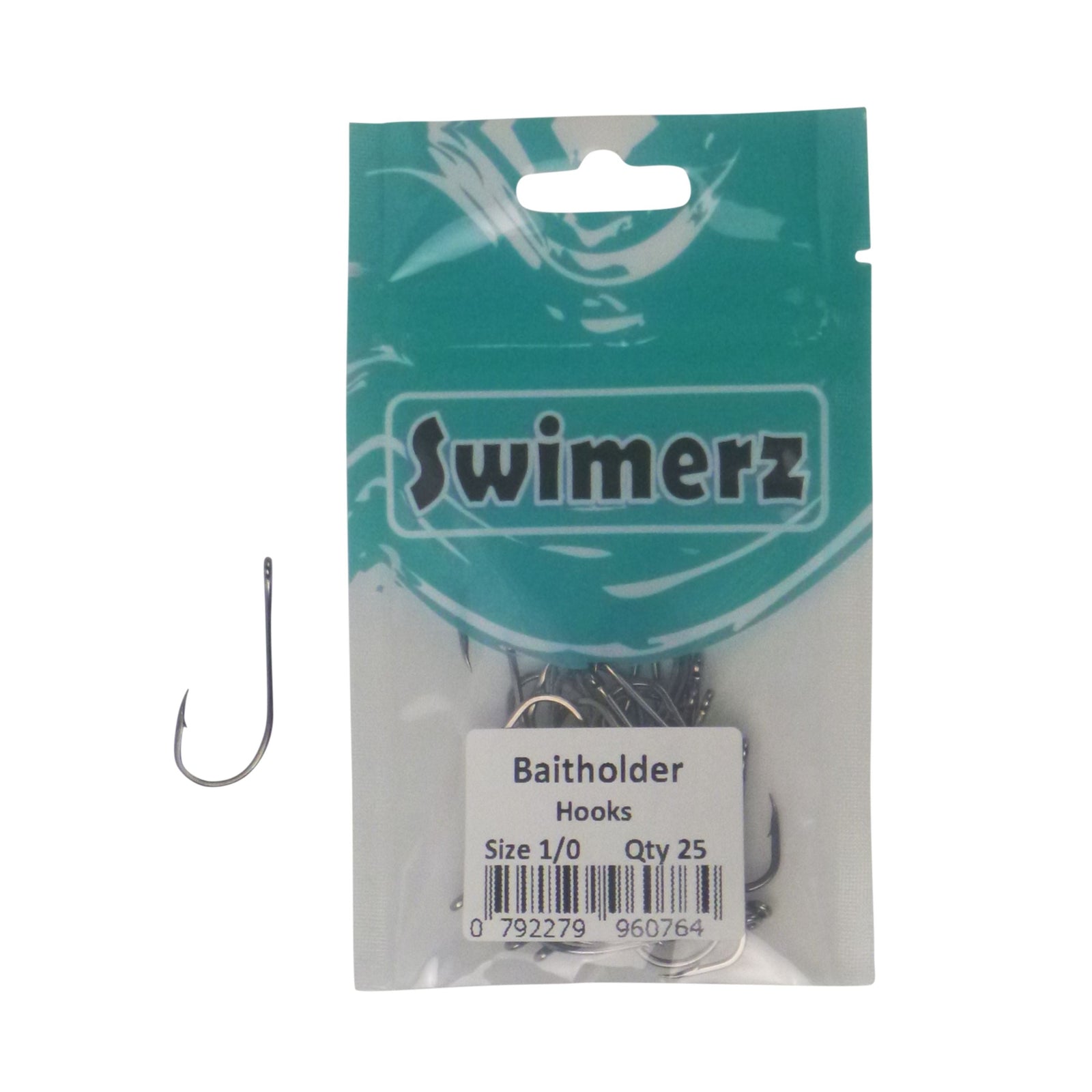 Swimerz 1/0 Baitholder Hook, Qty 25