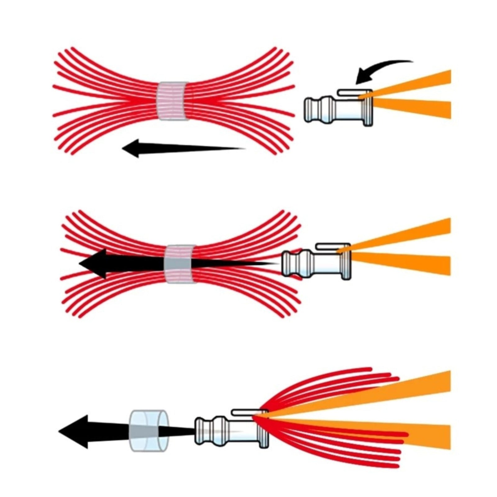 Artizan Red Kabura Skirt Body, Qty 50