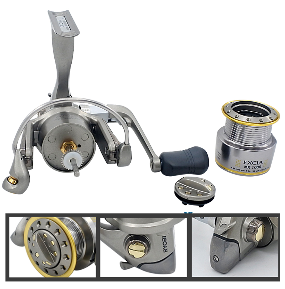 Ryobi Excia 3000 Spinning Reel, 4:9:1 Gear Ratio 8+1BB