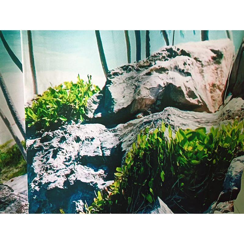 Sea View 3D Printing Blockout Curtains 2x128x160cm PINCH PLEAT Fabric Seascape