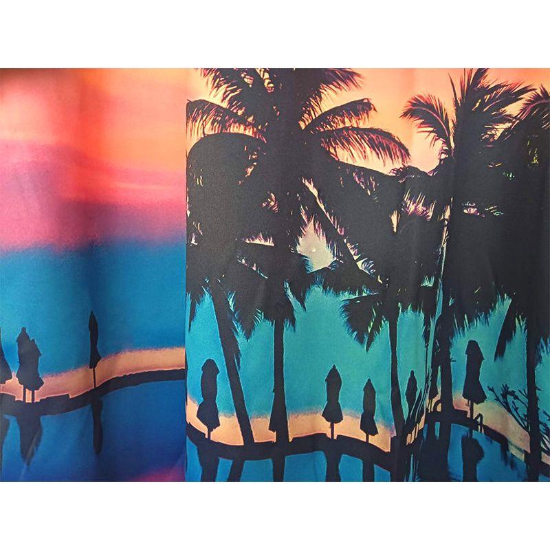 Sea View 3D Printing Blockout Curtains 2x131x160cm PINCH PLEAT Fabric Seascape