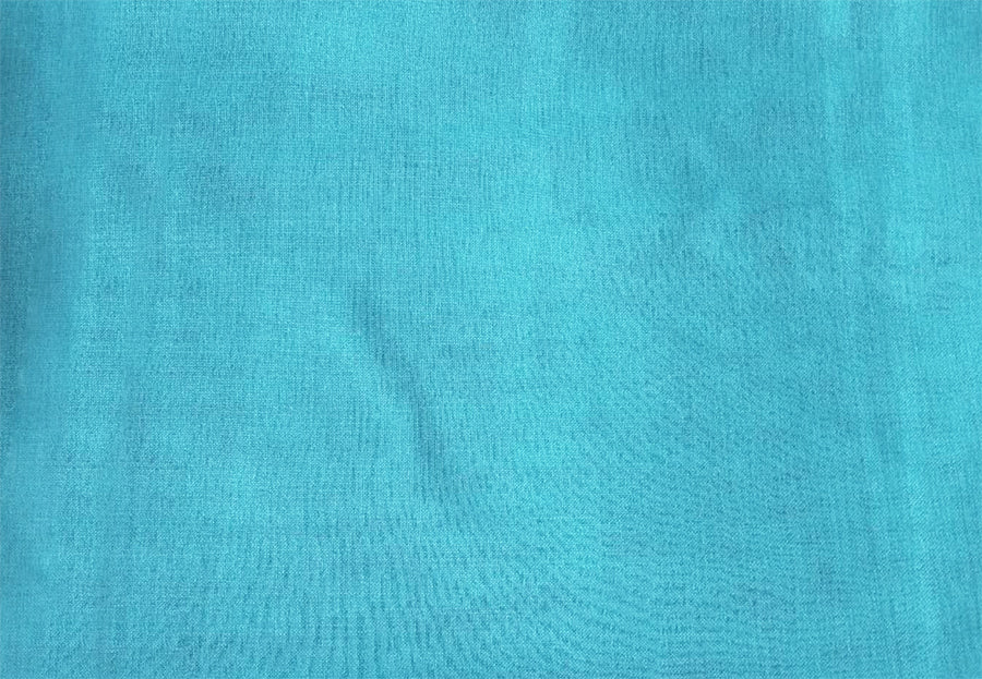 2 Long drop Sheer Voile Curtains 590cm x 270cm Drop+Hooks Pinch Pleat Lake Blue