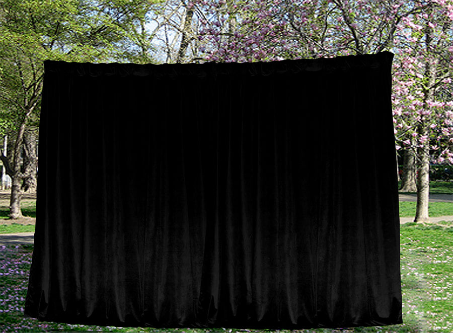 Large Thick Velvet Blockout Curtains 300x 270cm PINCH PLEAT 1 panel+Hooks Black