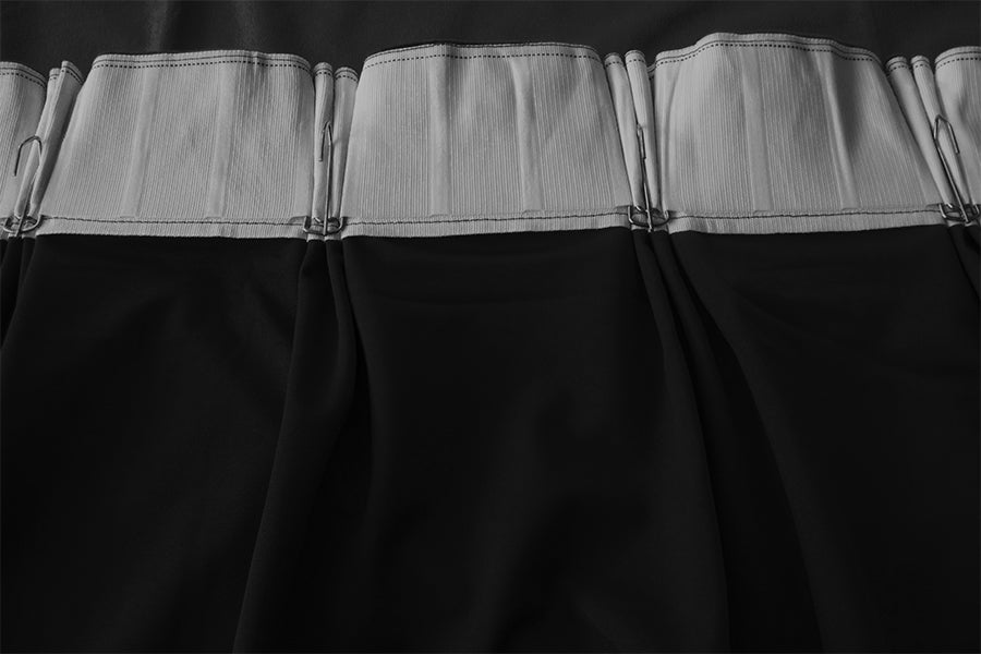 Large Thick Velvet Blockout Curtains 300x 270cm PINCH PLEAT 1 panel+Hooks Black