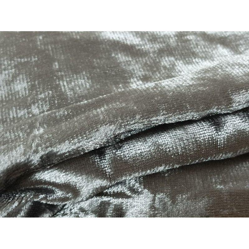 Large Thick Velvet Curtains Warp Knitted Velvet 540x270cm+Hooks Pinch Pleat Grey
