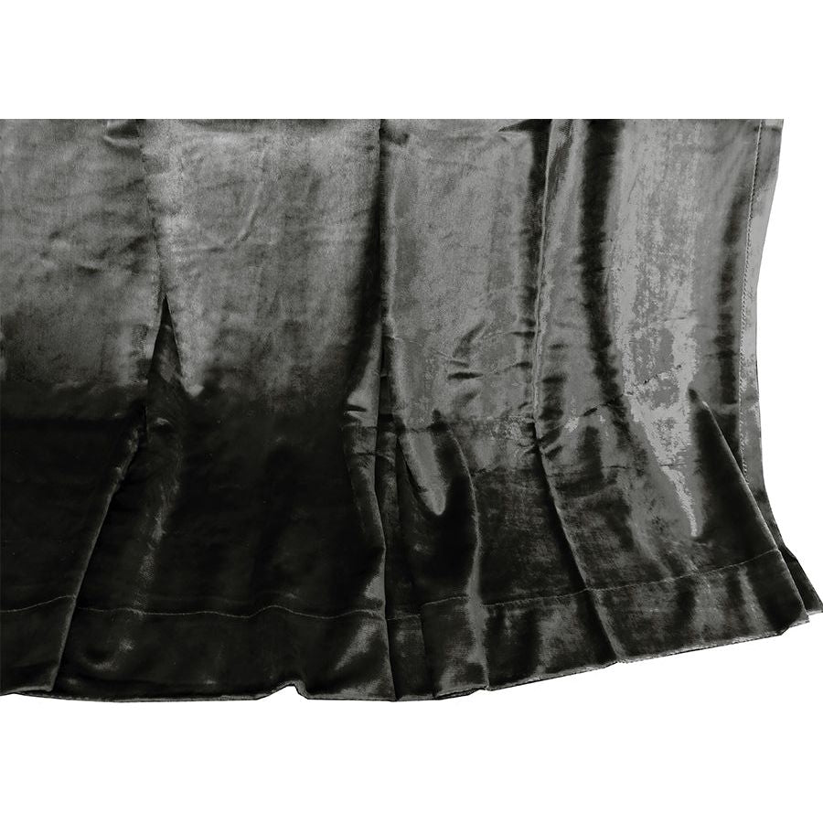 Large Thick Velvet Curtains Warp Knitted Velvet 540x270cm+Hooks Pinch Pleat Grey