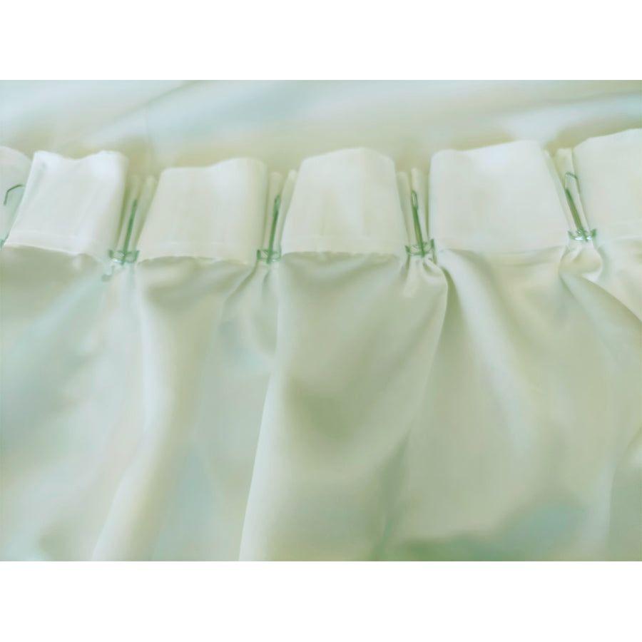 Milk White Curtain 130x160cm PINCH PLEAT High Level Fabric 1 Panel for wall
