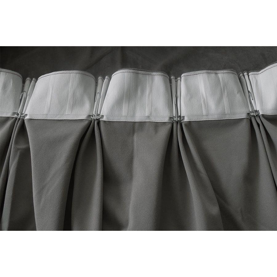 Large Thick Velvet Blockout Curtains 550x 230cm PINCH PLEAT 2 panel+Hooks Grey