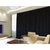 Blockout Curtains 560x230cm PINCH PLEAT Blackout High Level Fabric Black w/Hook