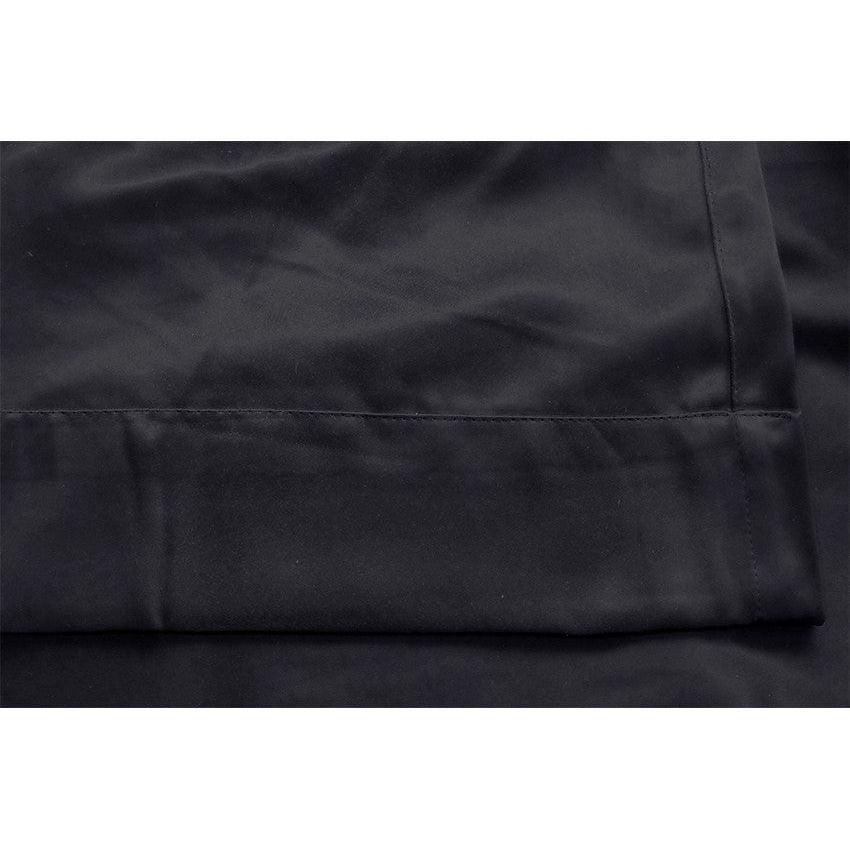 Blockout Curtains 560x230cm PINCH PLEAT Blackout High Level Fabric Black w/Hook