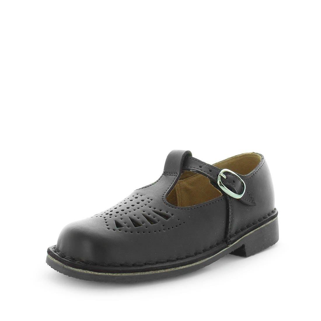 WILDE SCHOOL Girl&#39;s JENNY-Jnr School Black/Smooth Shoe 2US