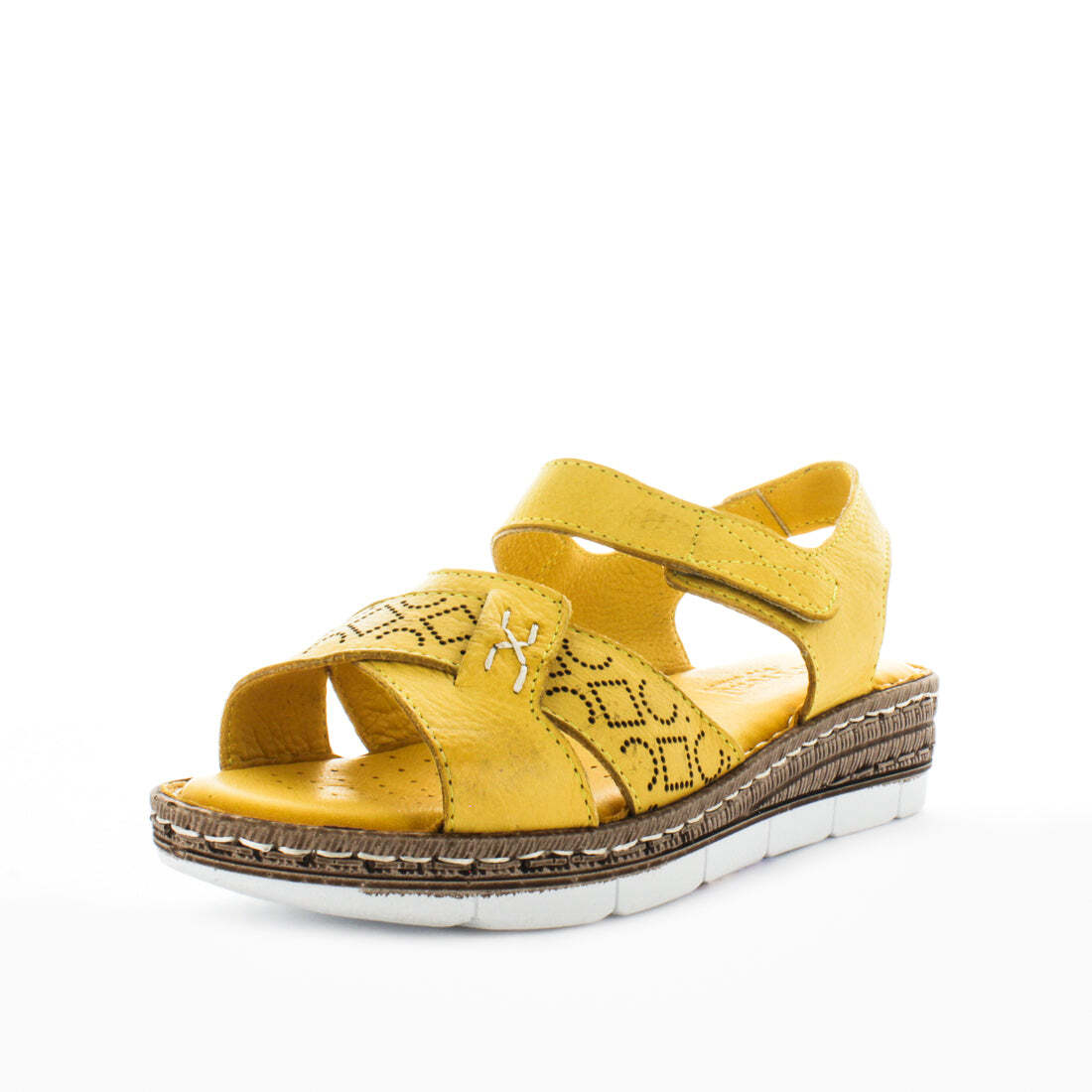 SOFT TREAD ALLINO Women&#39;s BELATRIX Sandals Mustard Shoe 38EU