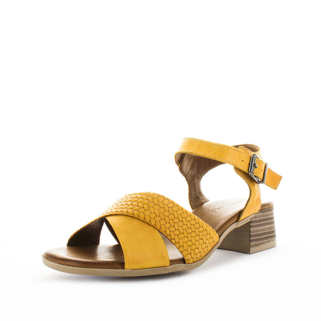 SOFT TREAD ALLINO Women&#39;s BONICA Sandals Mustard Shoe 36EU