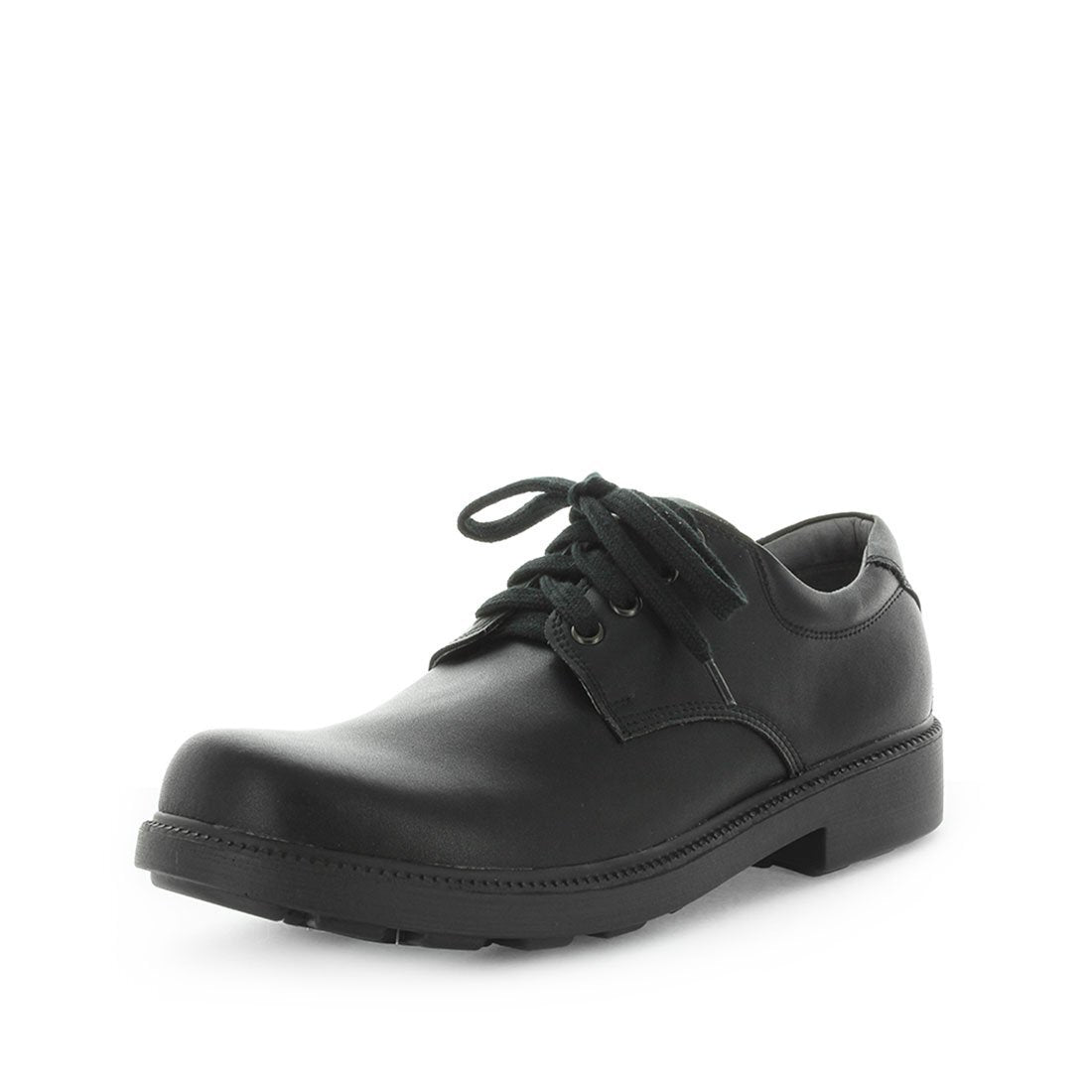 WILDE SCHOOL Boy&#39;s JOHNSON School Black Smooth Shoe 44EU