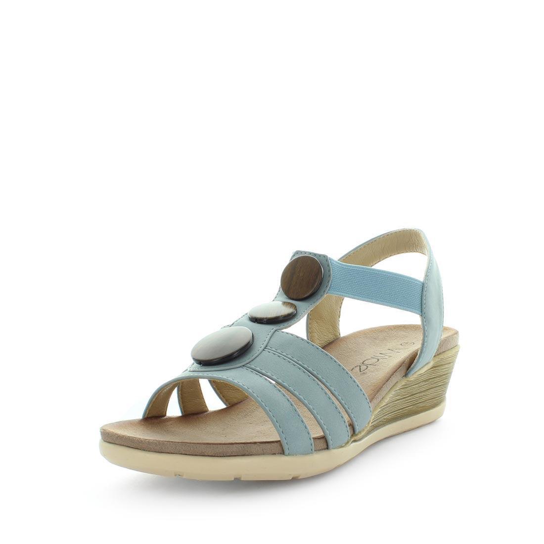 WILDE Women&#39;s SAURA Sandals Blue Shoe 36EU