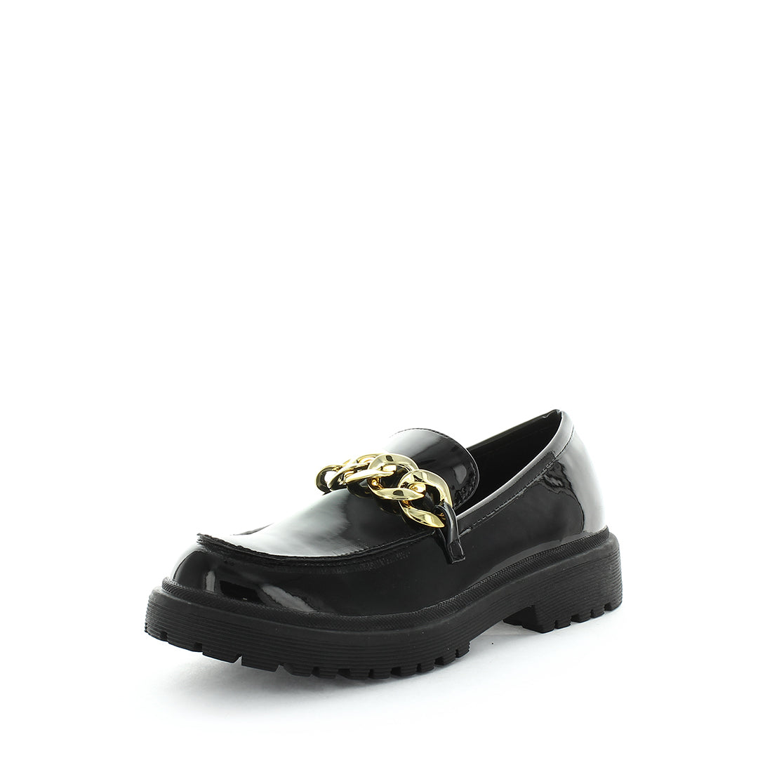 WILDE Women&#39;s SWAG Wedges Black Patent Shoe 40EU