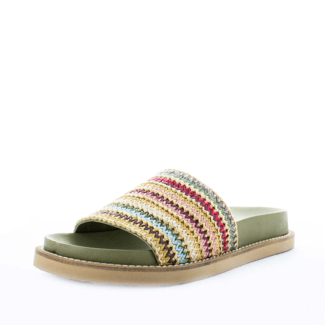 ZOLA Women&#39;s HAVAS Sandals Green Multi Shoe 36EU