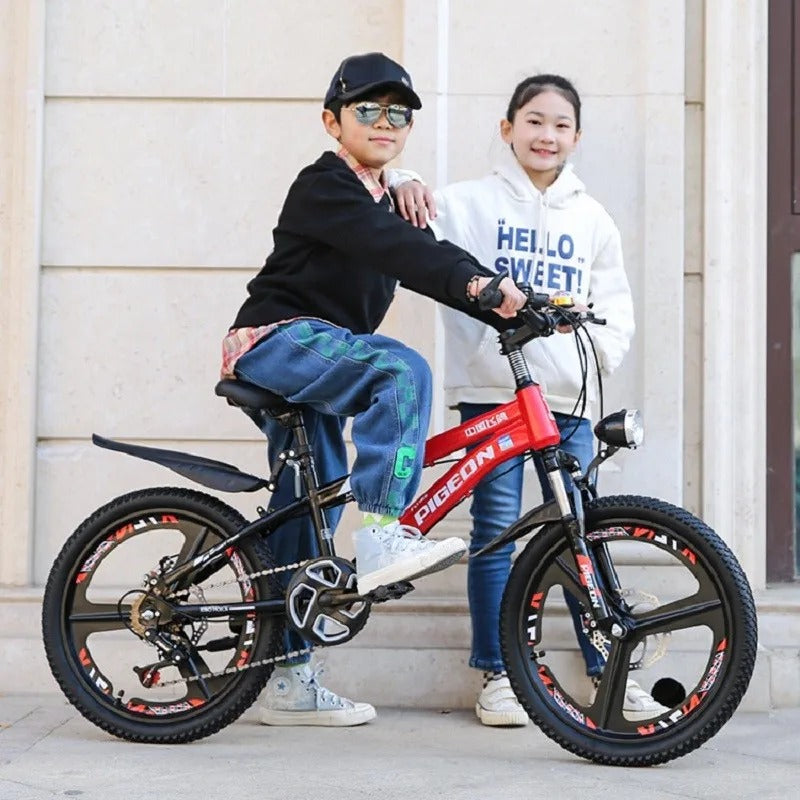 NNEOBA Children's Mountain Bike with Shock Absorption