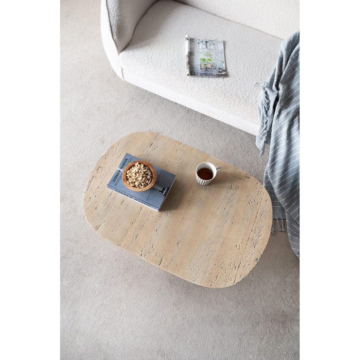 LOGAN CEMENT COFFEE TABLE