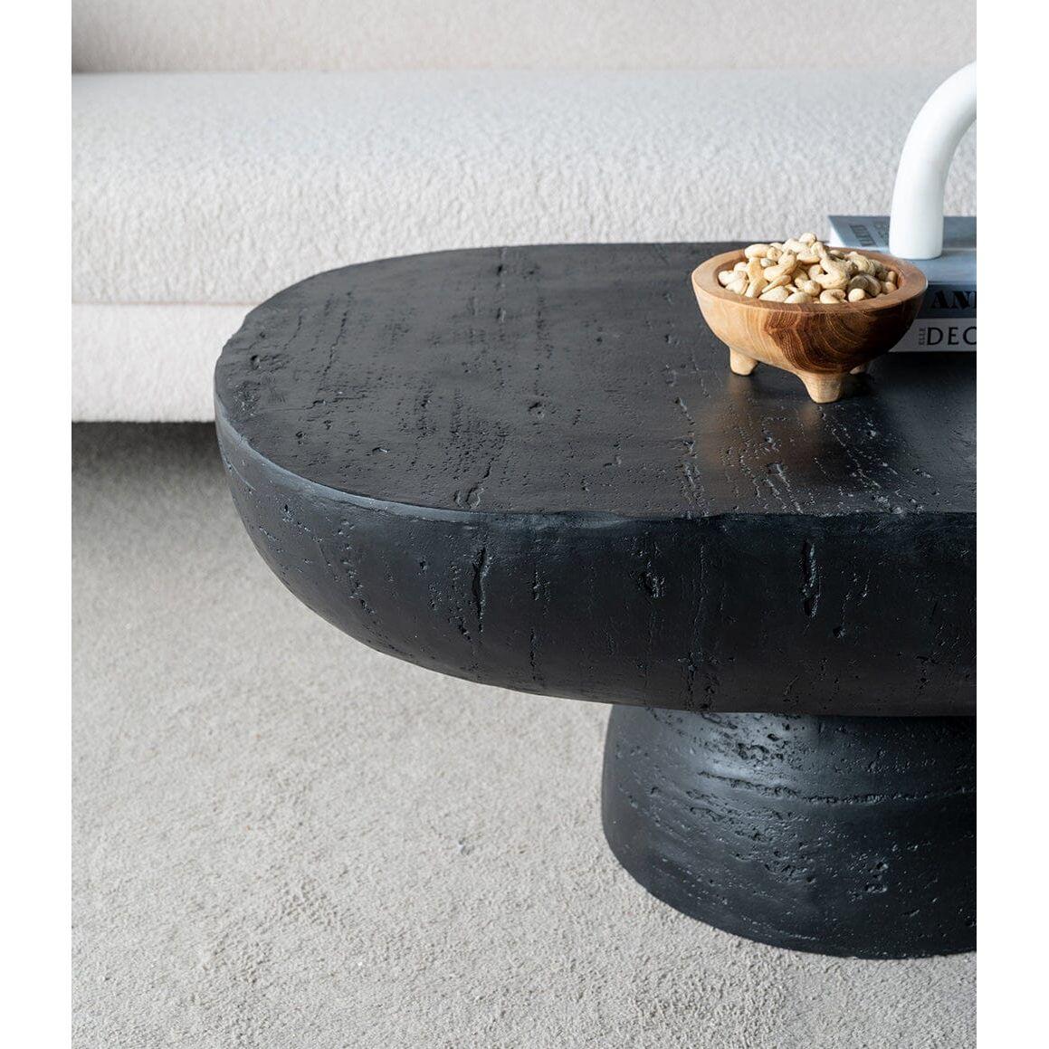 BLACK IS BACK CEMENT COFFEE TABLE