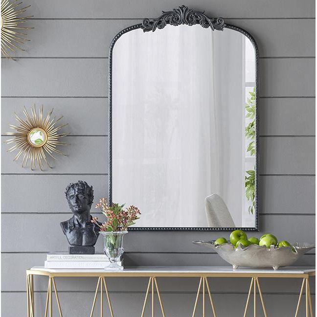 ORNATE METALLIC WALL MIRROR