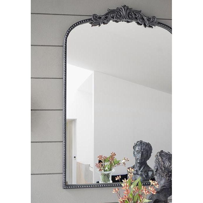 ORNATE METALLIC WALL MIRROR