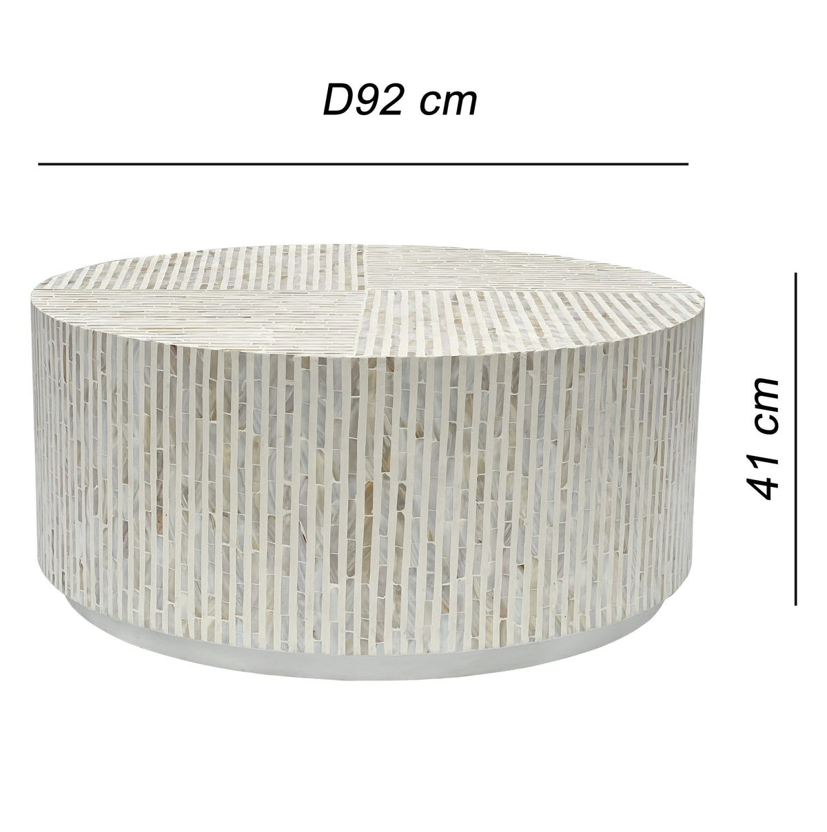 PURIST MOTHER OF PEARL HAND MADE COFFEE TABLE