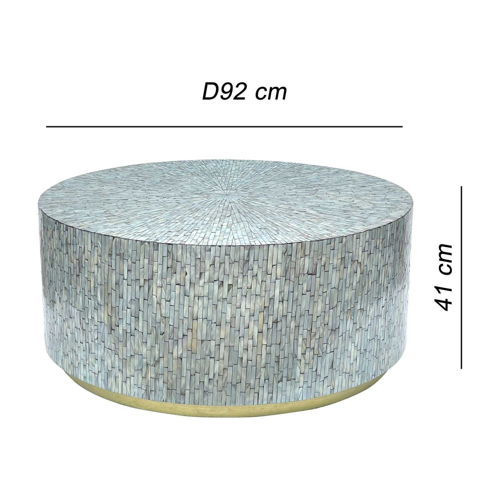 AQUARIUS MOTHER OF PEARL HAND MADE COFFEE TABLE