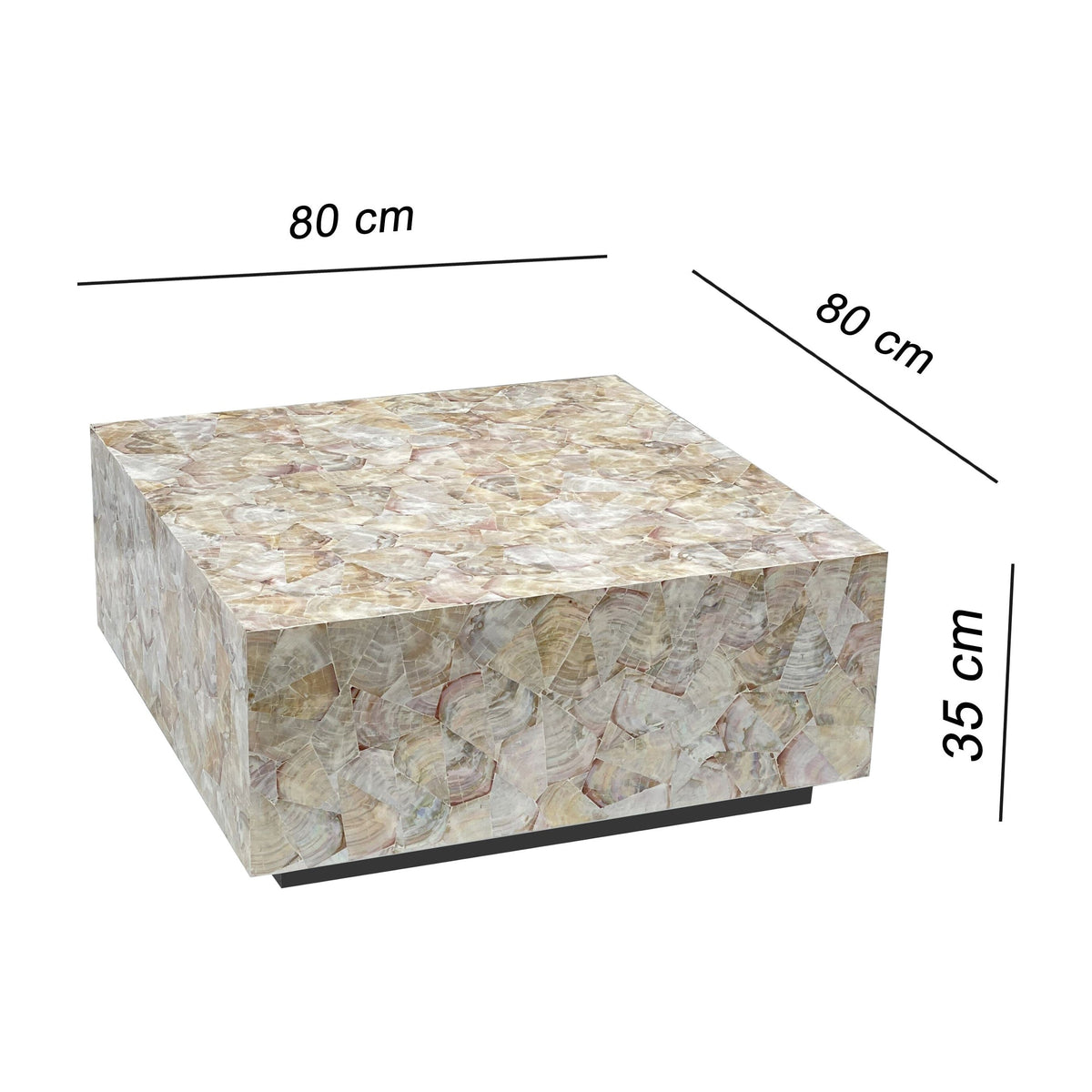 CLUSTER MOTHER OF PEARL HAND MADE COFFEE TABLE