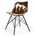 EAMES STYLE COWHIDE CHAIR