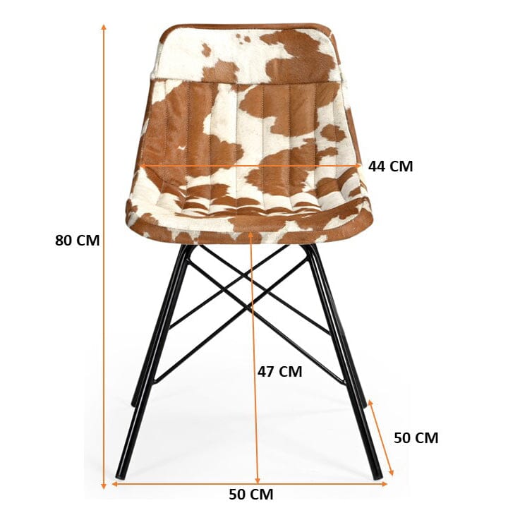 EAMES STYLE COWHIDE CHAIR