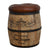 CYCLINDRICAL MOET CHANDON LEATHER OTTOMAN